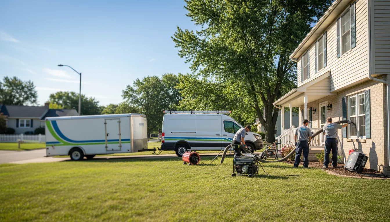 Flooded Basement Restoration And Cleanup With Repair in New Munich, MN near me